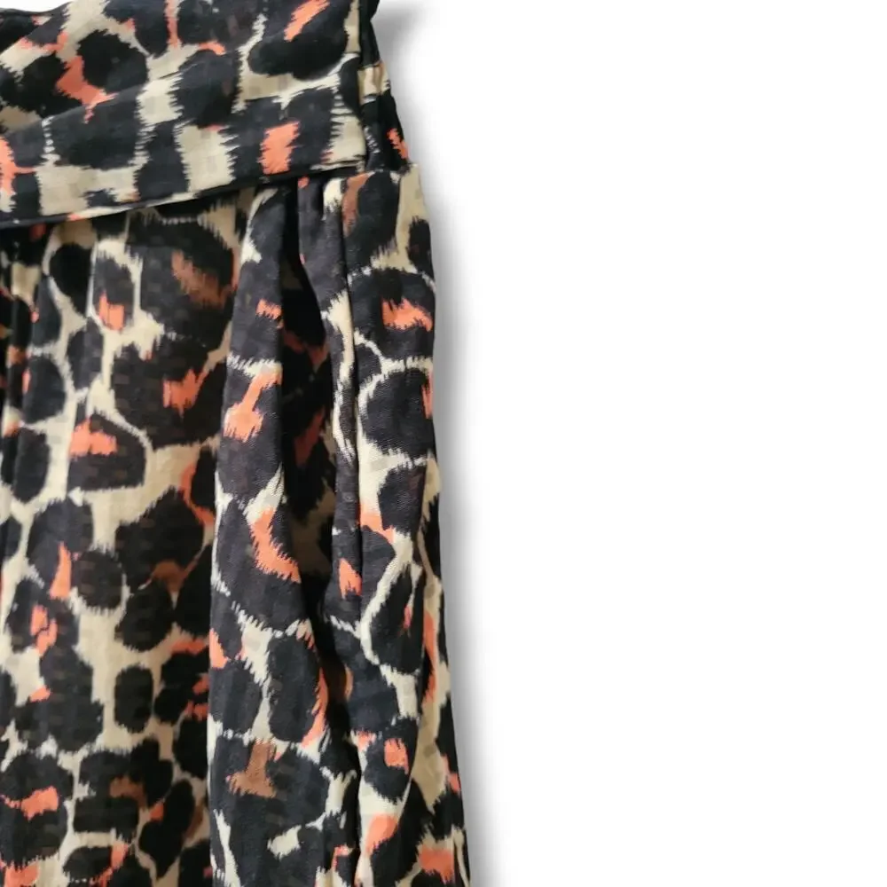 Who What Wear Women's multicolor animal print Leopard short  Skirt - small